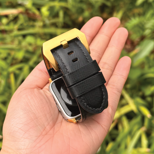 Saffiano Leather | Heavy-Duty Apple Watch Strap | 十字紋牛皮系列 | 厚身款iWatch錶帶