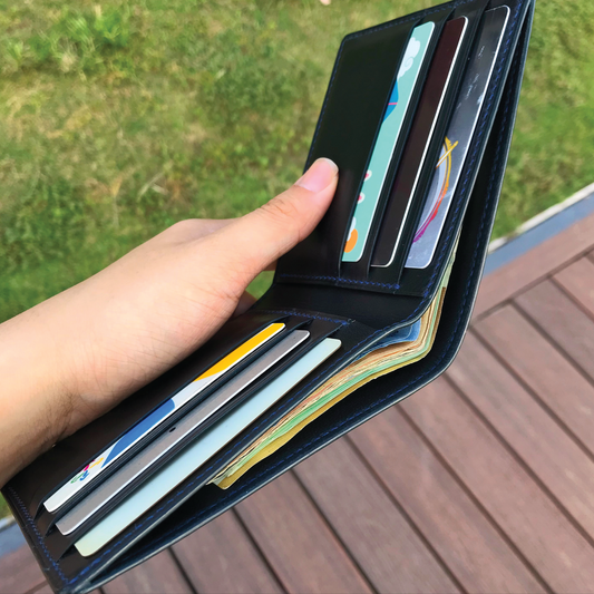 Calf Leather | Bifold Short Wallet | Card Slot, Photo Slot