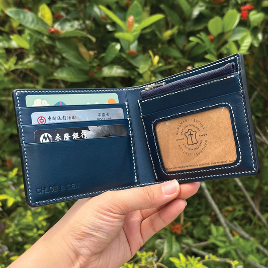 Buttero Leather | Bifold Short Wallet | Zipper Slot Design | 植鞣牛皮系列 | 兩摺短銀包 | 拉鏈包款式