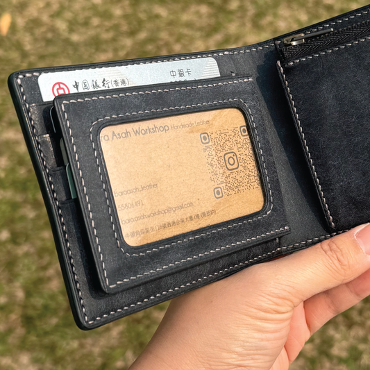 Add-on | Extra 3-Page Compartment (for short wallet) | 附加服務 | 添加第三頁隔層 (僅適用於兩摺短銀包)