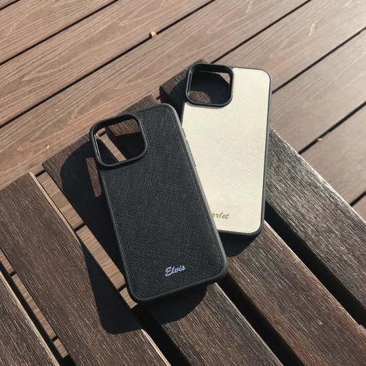 Saffiano Leather | MagSafe Compatible iPhone Case | 十字紋牛皮系列 | 磁吸手機殼