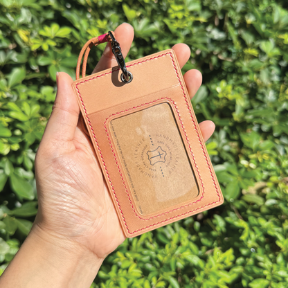 Tochigi Leather | ID Cardholder with Lanyard | Vertical, Horizontal Style | 栃木牛皮系列 | 掛頸職員卡套 | 直款橫款