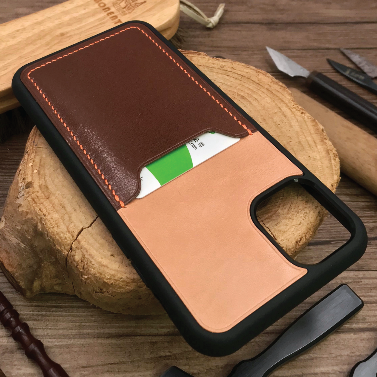Tochigi Leather | Card Slot iPhone Case | 栃木牛皮系列 | 卡位手機殼