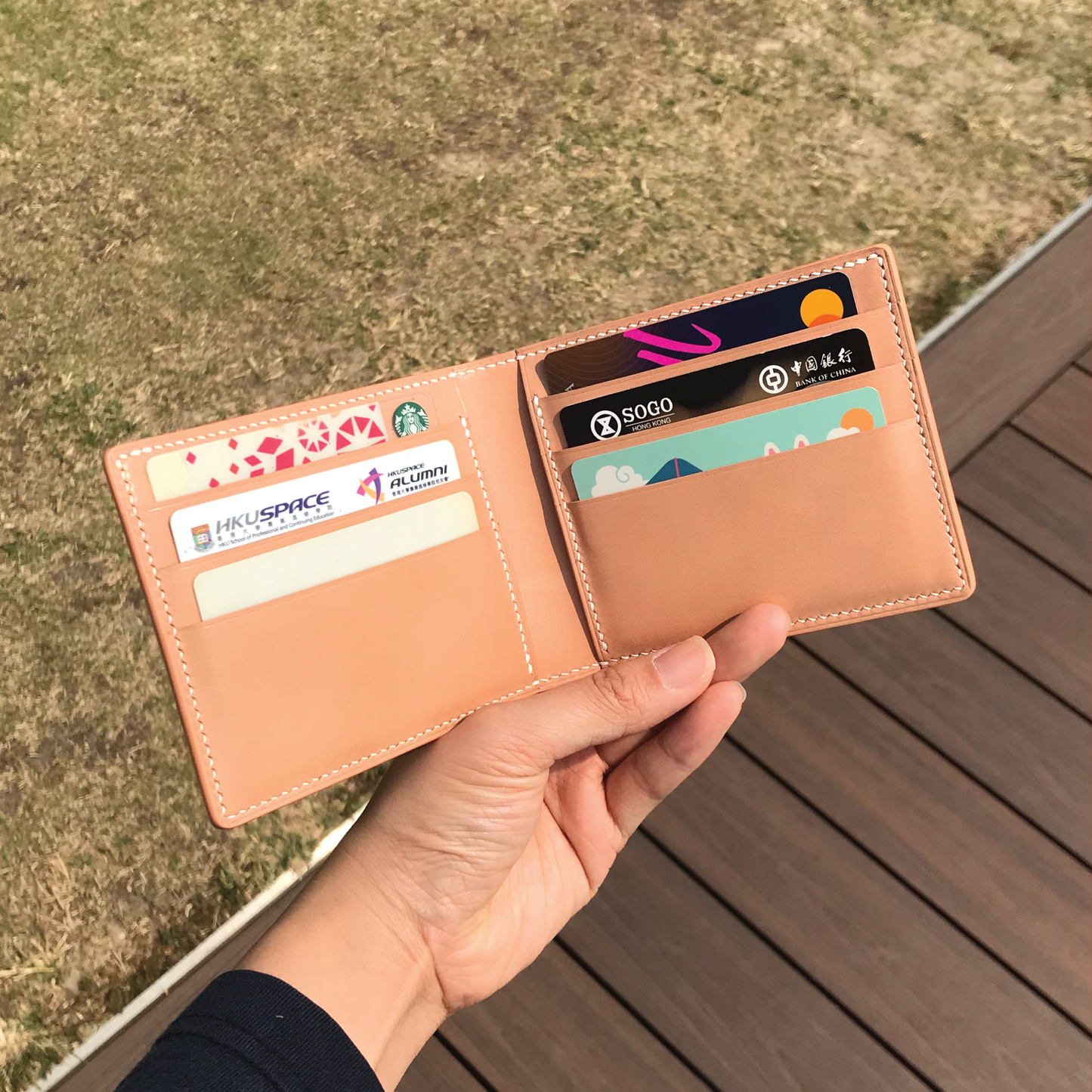 Tochigi Leather | Bifold Short Wallet | Card Slot, Photo Slot | 栃木牛皮系列 | 兩摺短銀包 | 卡位，相位款式