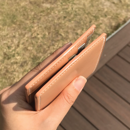 Tochigi Leather | Bifold Short Wallet | Card Slot, Photo Slot | 栃木牛皮系列 | 兩摺短銀包 | 卡位，相位款式