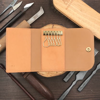 Pueblo Leather | Tri-fold Keyholder | 磨砂牛皮系列 | 三摺鎖匙包