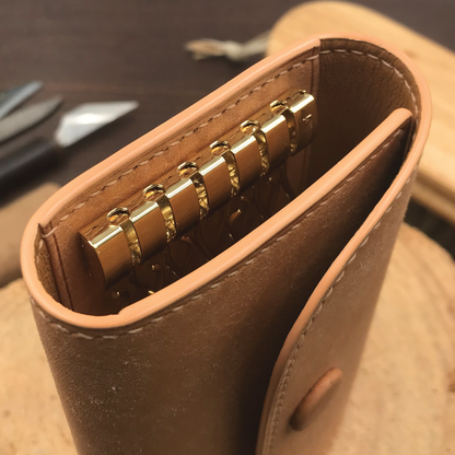 Pueblo Leather | Tri-fold Keyholder | 磨砂牛皮系列 | 三摺鎖匙包