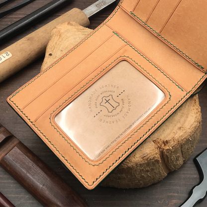 Pueblo Leather | Bifold Short Wallet | Card Slot, Photo Slot | 磨砂牛皮系列 | 兩摺短銀包 | 卡位，相位款式