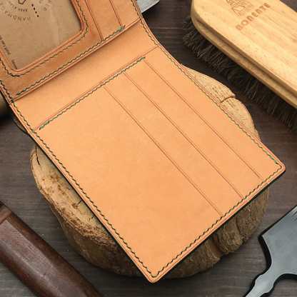 Pueblo Leather | Bifold Short Wallet | Card Slot, Photo Slot | 磨砂牛皮系列 | 兩摺短銀包 | 卡位，相位款式
