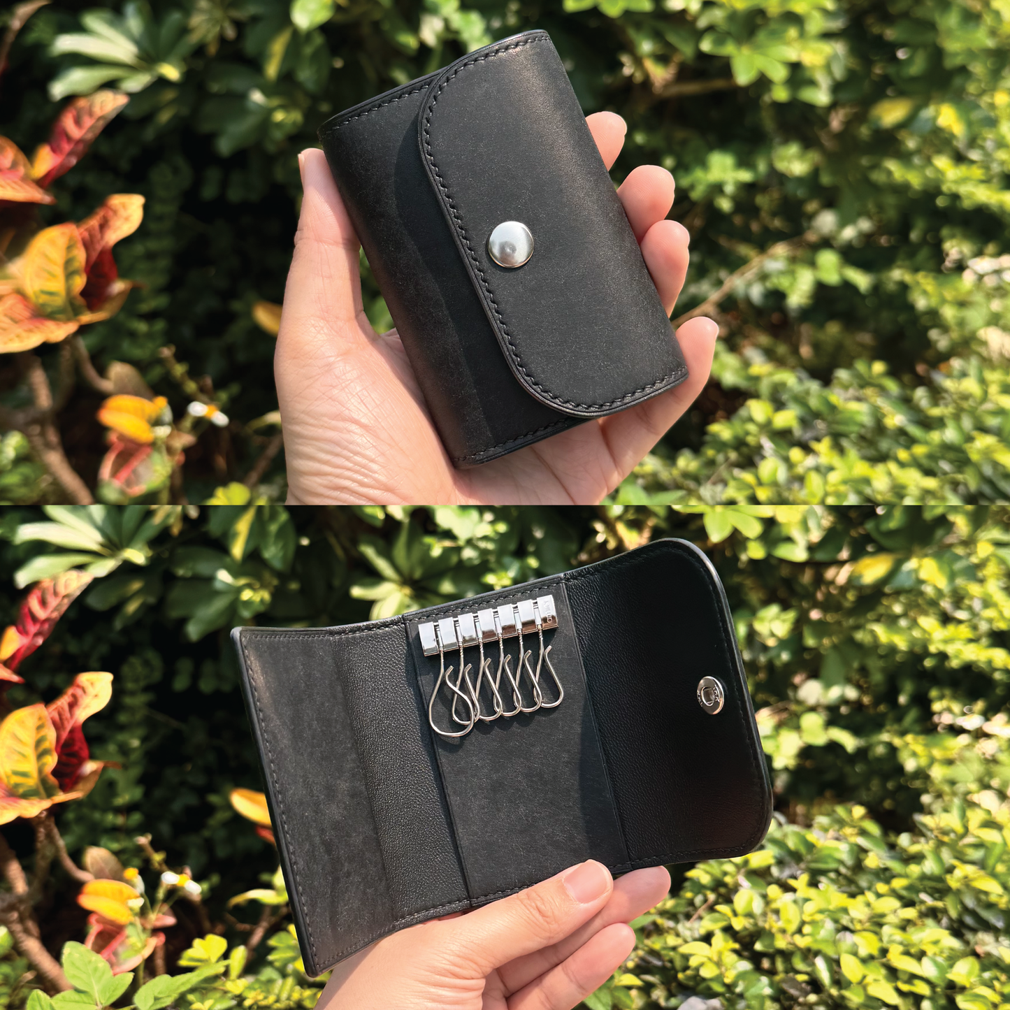 Pueblo Leather | Tri-fold Keyholder | 磨砂牛皮系列 | 三摺鎖匙包