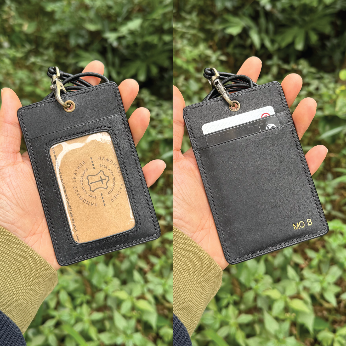Pueblo Leather | ID Cardholder with Lanyard | Vertical, Horizontal Style | 磨砂牛皮系列 | 掛頸職員卡套 | 直款橫款