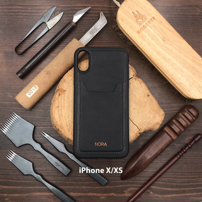 Pueblo Leather | Card Slot iPhone Case | 磨砂牛皮系列 | 卡位手機殼