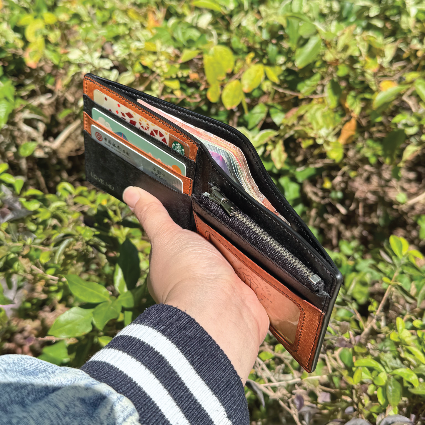 Pueblo Leather | Bifold Short Wallet | Zipper Slot Design | 磨砂牛皮系列 | 兩摺短銀包 | 拉鏈包款式