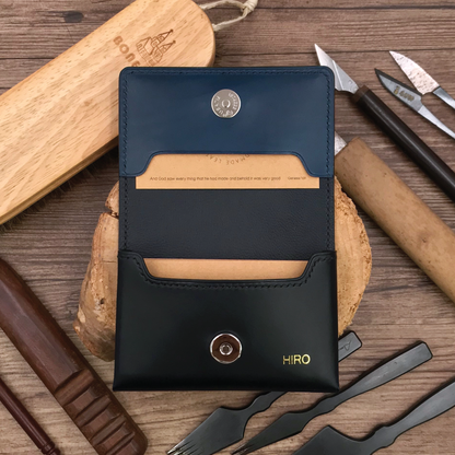 Buttero Leather | Magnetic Snap Business Name Card Case | 植鞣牛皮系列 | 磁扣開關卡片盒