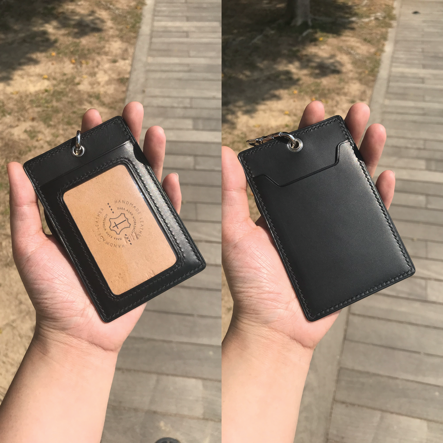 Buttero Leather | ID Cardholder with Lanyard | Vertical, Horizontal Style | 植鞣牛皮系列 | 掛頸職員卡套 | 直款橫款