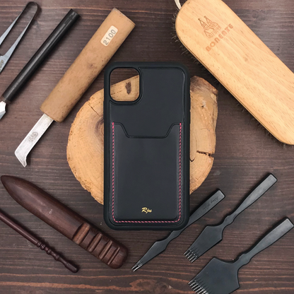 Buttero Leather | Card Slot iPhone Case | 植鞣牛皮系列 | 卡位手機殼