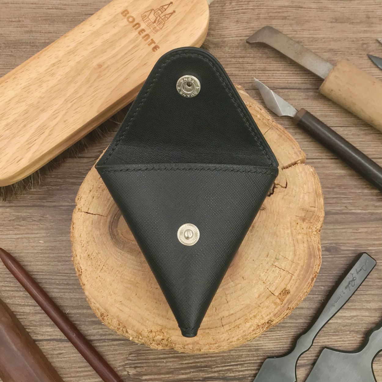 Saffiano Leather | Double-Sided Open Purse