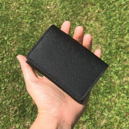 Saffiano Leather | Magnetic Snap Business Name Card Case | 十字紋牛皮系列 | 磁扣開關卡片盒