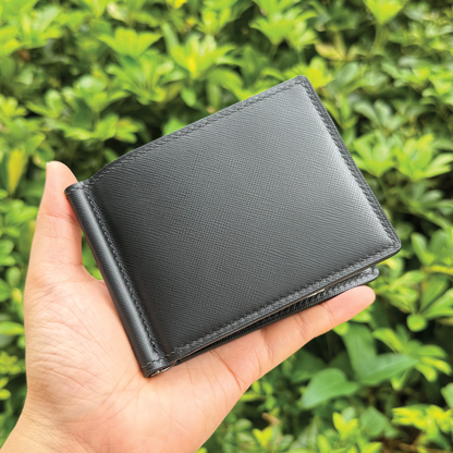 Saffiano Leather | Money Clip Wallet | 十字紋牛皮系列 | 錢夾銀包