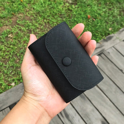 Saffiano Leather | Tri-fold Keyholder | 十字紋牛皮系列 | 三摺鎖匙包