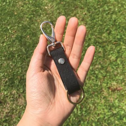 Saffiano Leather | Belt Loop Keyring | 十字紋牛皮系列 | 皮帶鎖匙扣