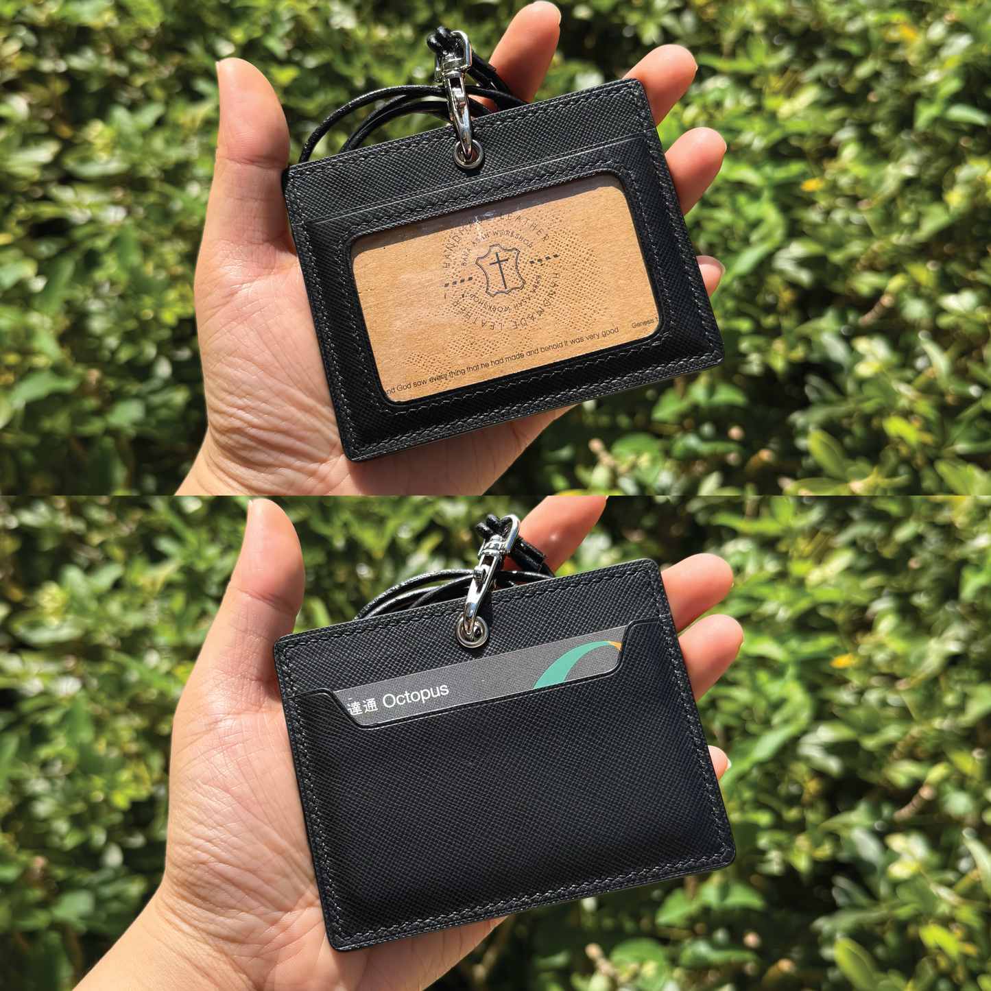 Saffiano Leather | ID Cardholder with Lanyard | Vertical, Horizontal Style | 十字紋牛皮系列 | 掛頸職員卡套 | 直款橫款