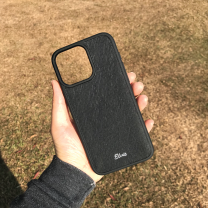 Saffiano Leather | MagSafe Compatible iPhone Case | 十字紋牛皮系列 | 磁吸手機殼