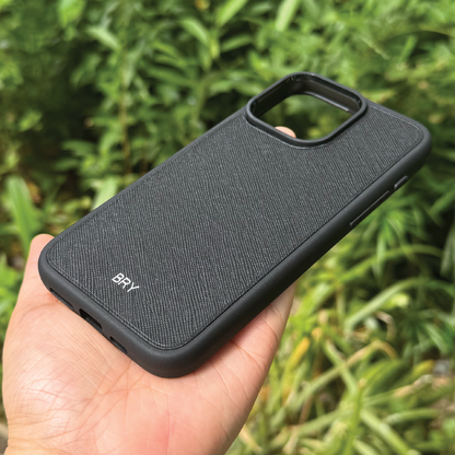 Saffiano Leather | MagSafe Compatible iPhone Case | 十字紋牛皮系列 | 磁吸手機殼