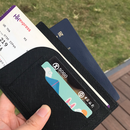 Saffiano Leather | Simple Passport Holder | 十字紋牛皮系列 | 簡約護照套