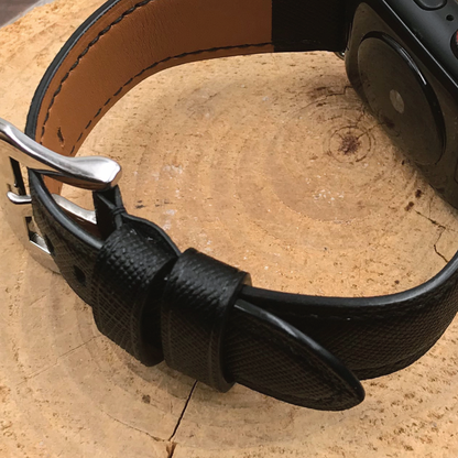 Saffiano Leather | Heavy-Duty Apple Watch Strap | 十字紋牛皮系列 | 厚身款iWatch錶帶