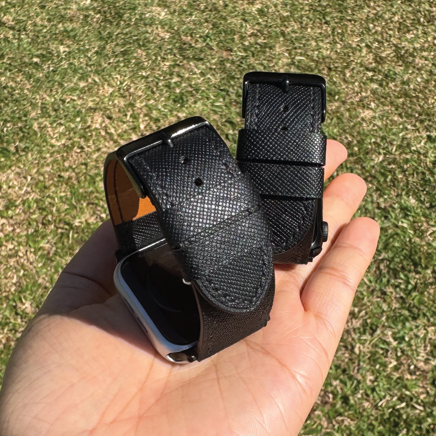 Saffiano Leather | Lightweight Apple Watch Strap | 十字紋牛皮系列 | 輕盈款iWatch錶帶