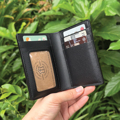 Saffiano Leather | Bifold Medium Wallet | Card Slot, Photo Slot | 十字紋牛皮系列 | 兩摺中銀包 | 卡位，相位款式