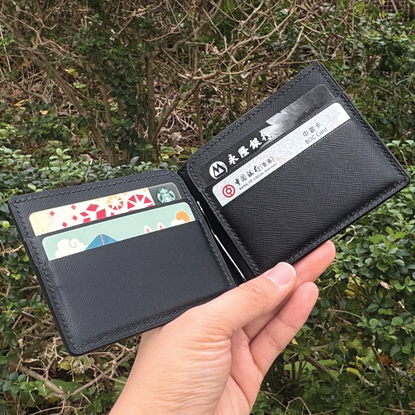 Saffiano Leather | Money Clip Wallet | 十字紋牛皮系列 | 錢夾銀包