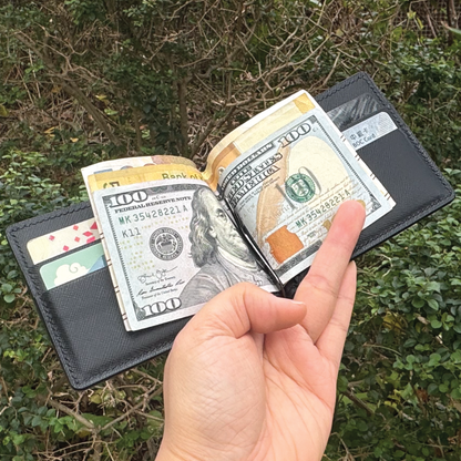 Saffiano Leather | Money Clip Wallet | 十字紋牛皮系列 | 錢夾銀包