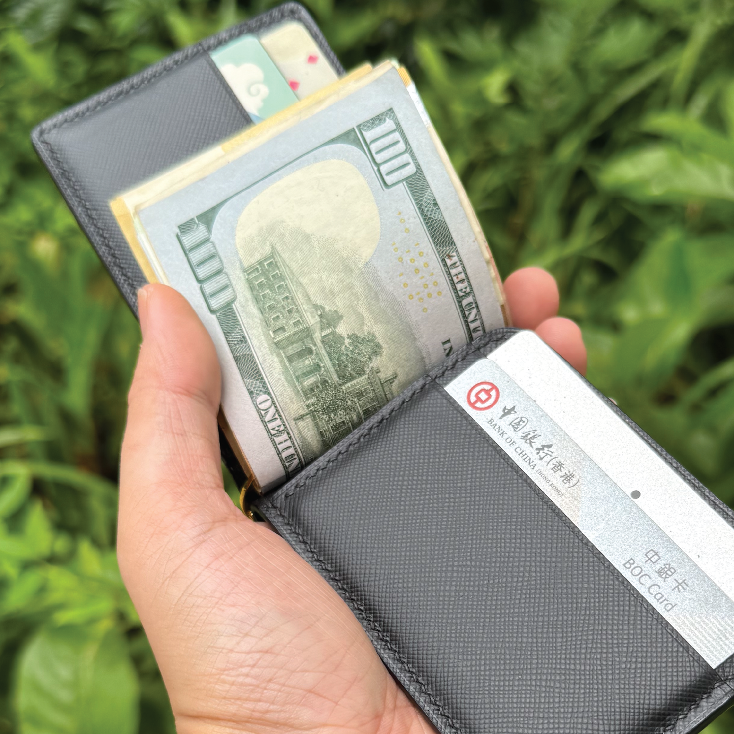 Saffiano Leather | Money Clip Wallet | 十字紋牛皮系列 | 錢夾銀包