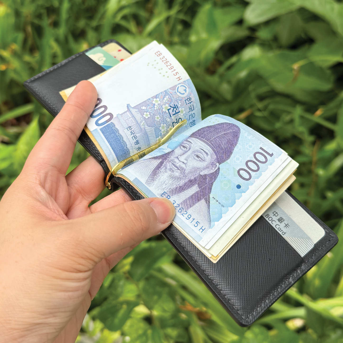 Saffiano Leather | Money Clip Wallet | 十字紋牛皮系列 | 錢夾銀包