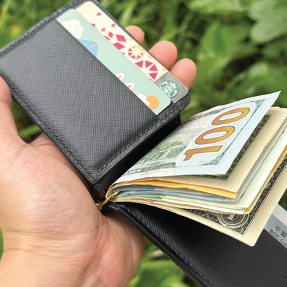 Saffiano Leather | Money Clip Wallet | 十字紋牛皮系列 | 錢夾銀包