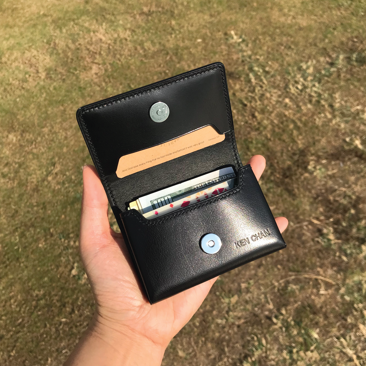 Calf Leather | Magnetic Snap Business Name Card Case | 小牛皮系列 | 磁扣開關卡片盒