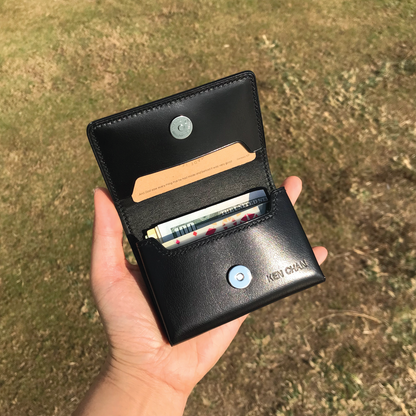 Calf Leather | Magnetic Snap Business Name Card Case | 小牛皮系列 | 磁扣開關卡片盒