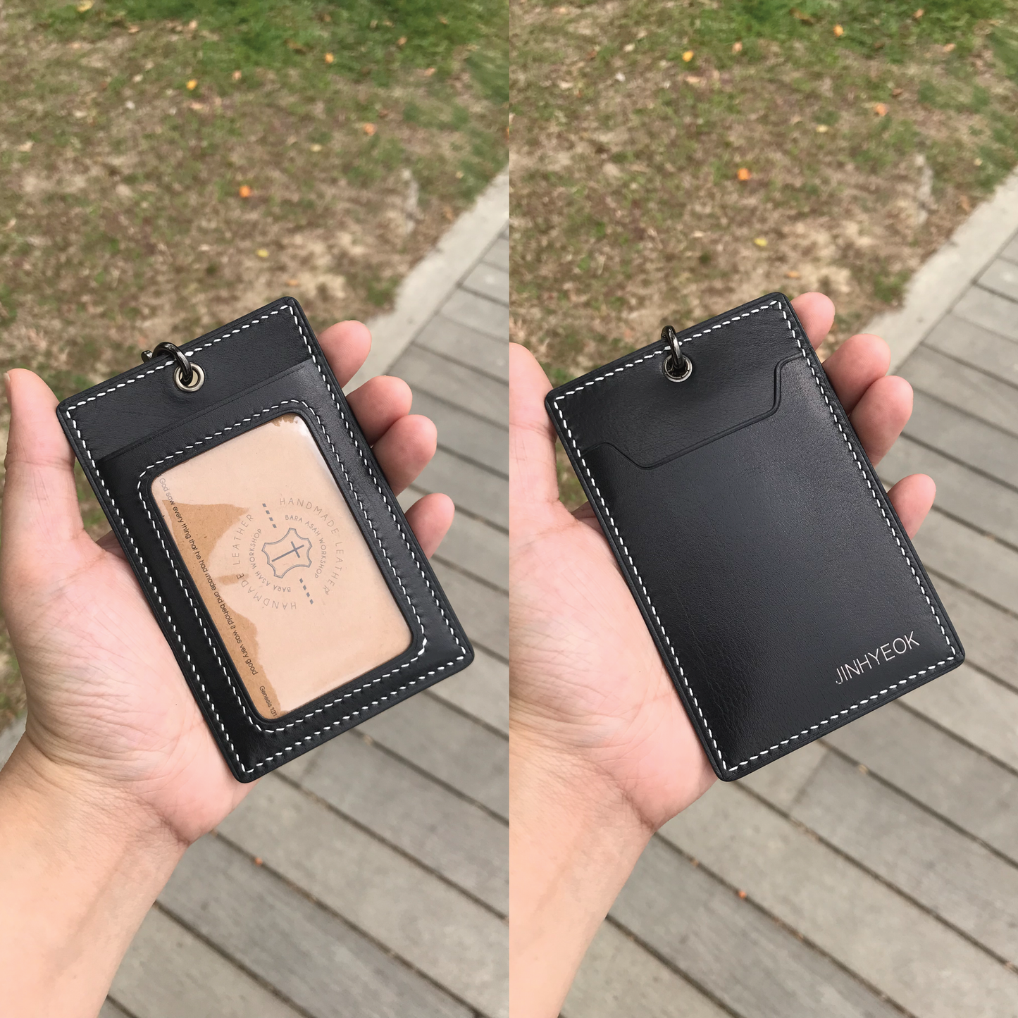 Calf Leather | ID Cardholder with Lanyard | Vertical, Horizontal Style | 小牛皮系列 | 掛頸職員卡套 | 直款橫款