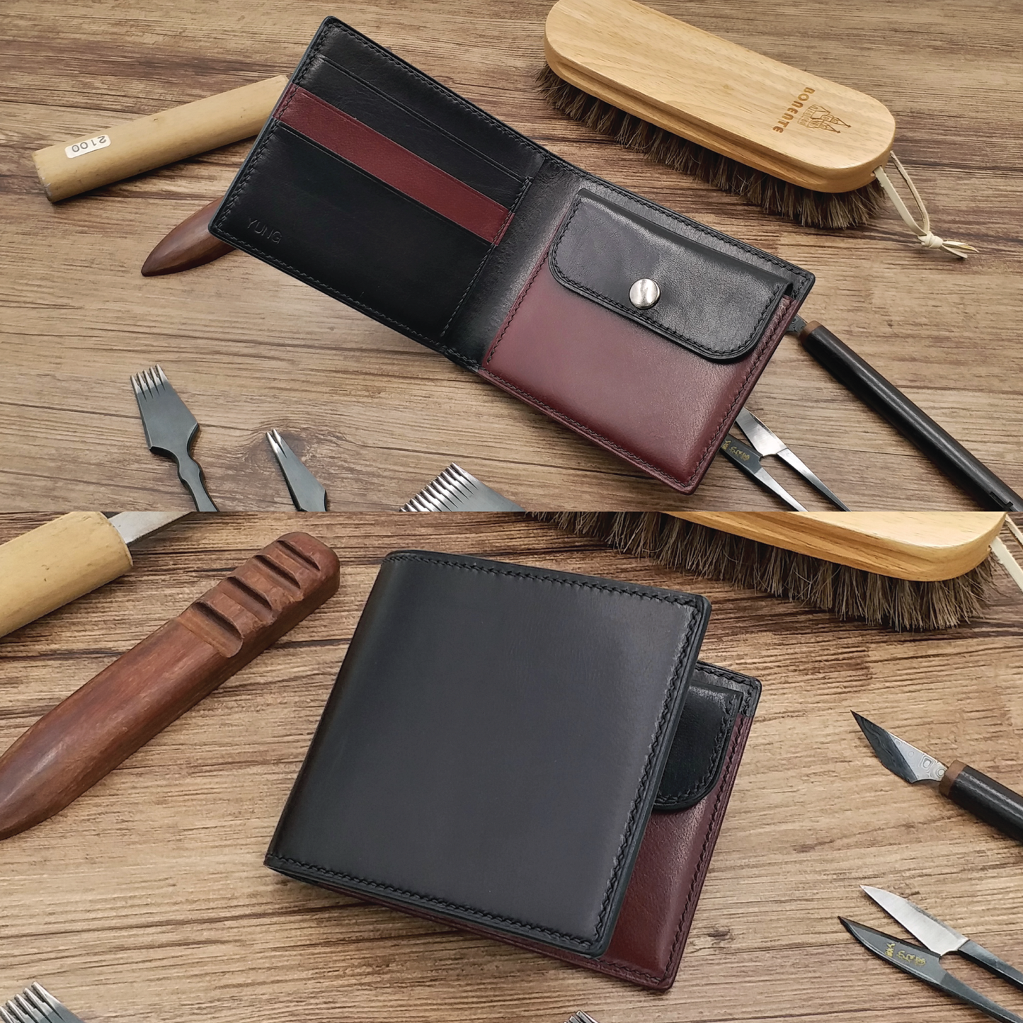 Calf Leather | Bifold Short Wallet | Coins Pocket Design | 小牛皮系列 | 兩摺短銀包 | 零錢包款式