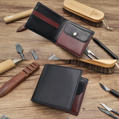 Calf Leather | Bifold Short Wallet | Coins Pocket Design | 小牛皮系列 | 兩摺短銀包 | 零錢包款式