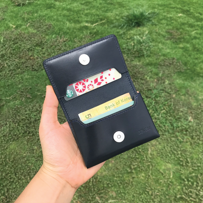 Calf Leather | Magnetic Snap Business Name Card Case | 小牛皮系列 | 磁扣開關卡片盒