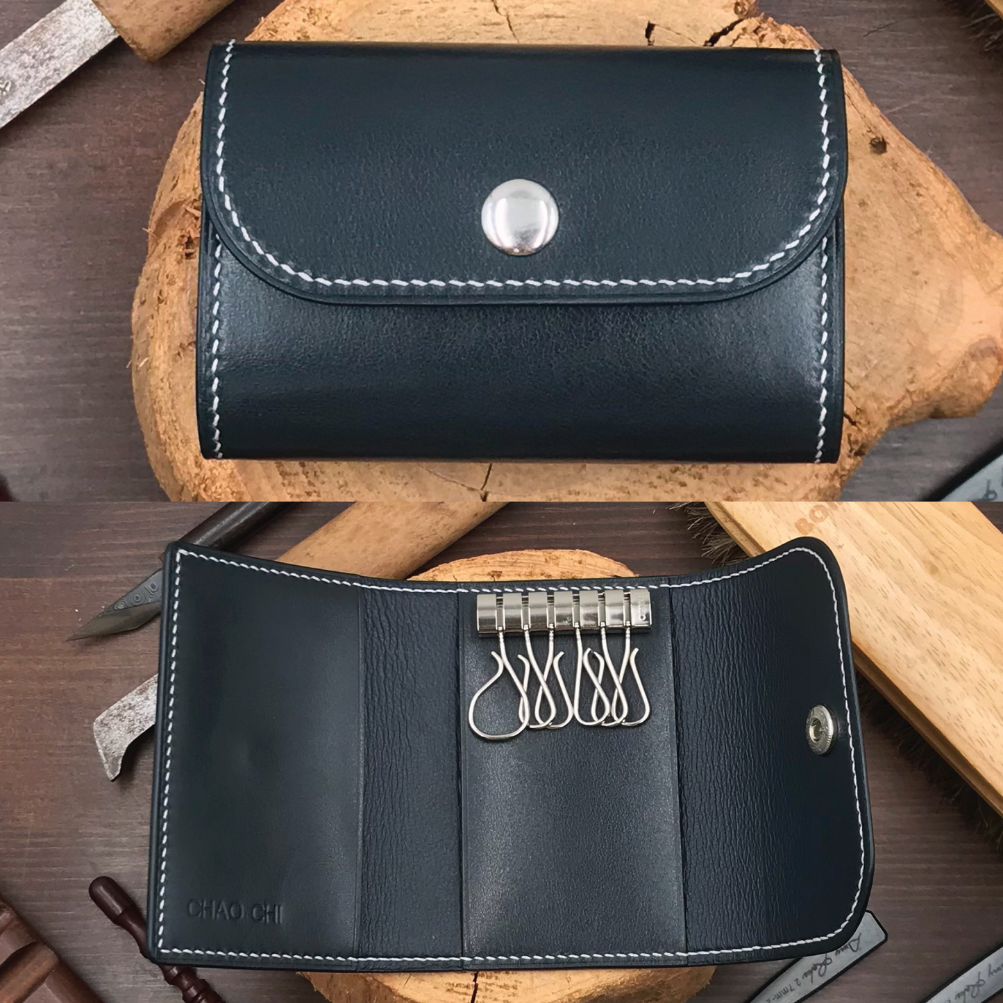 Calf Leather | Tri-fold Keyholder | 小牛皮系列 | 三摺鎖匙包