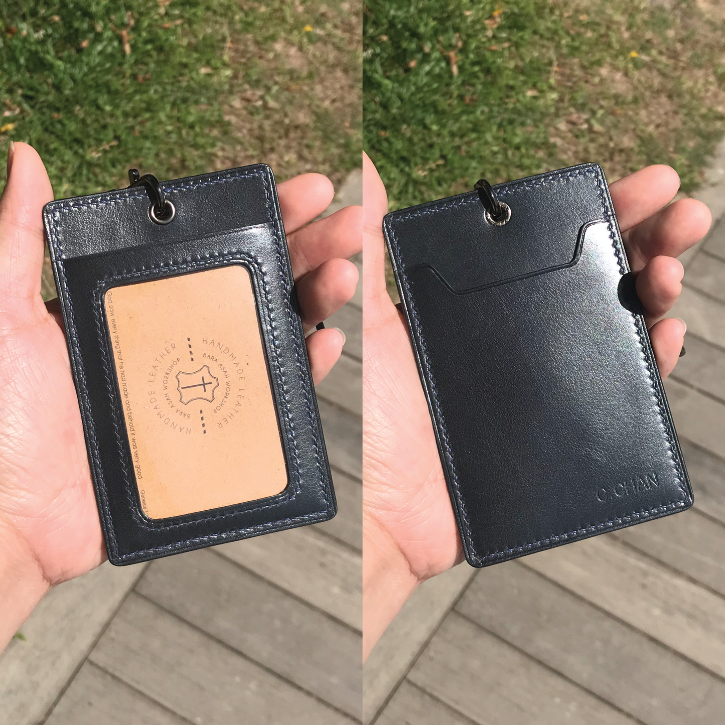 Calf Leather | ID Cardholder with Lanyard | Vertical, Horizontal Style | 小牛皮系列 | 掛頸職員卡套 | 直款橫款
