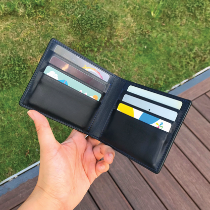 Calf Leather | Bifold Short Wallet | Card Slot, Photo Slot | 小牛皮系列 | 兩摺短銀包 | 卡位，相位款式