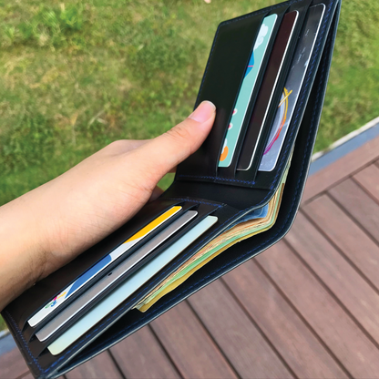 Calf Leather | Bifold Short Wallet | Card Slot, Photo Slot | 小牛皮系列 | 兩摺短銀包 | 卡位，相位款式