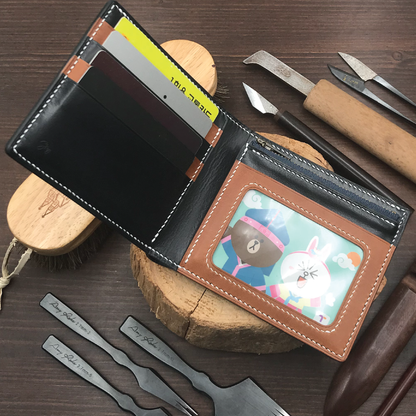 Calf Leather | Bifold Short Wallet | Zipper Slot Design | 小牛皮系列 | 兩摺短銀包 | 拉鏈包款式