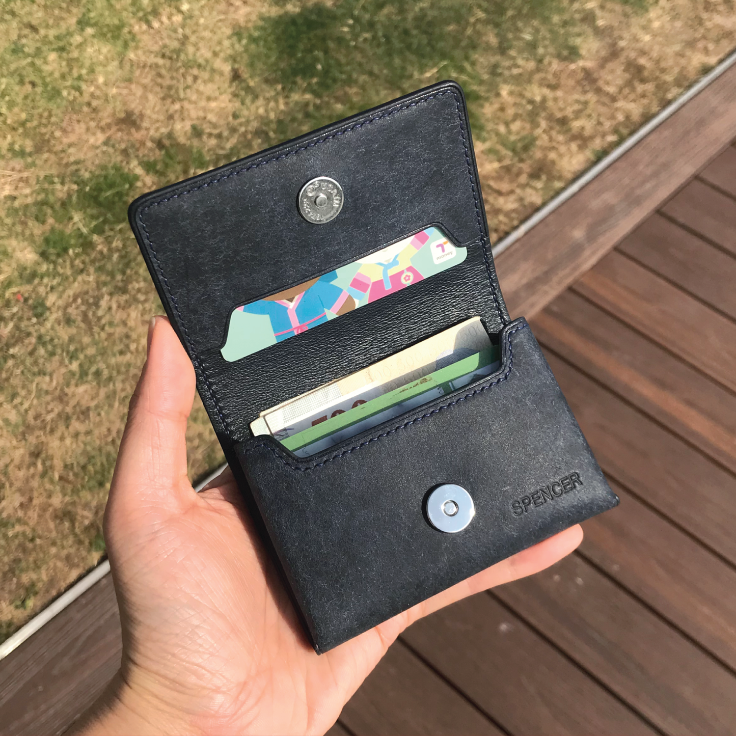 Pueblo Leather | Magnetic Snap Business Name Card Case | 磨砂牛皮系列 | 磁扣開關卡片盒