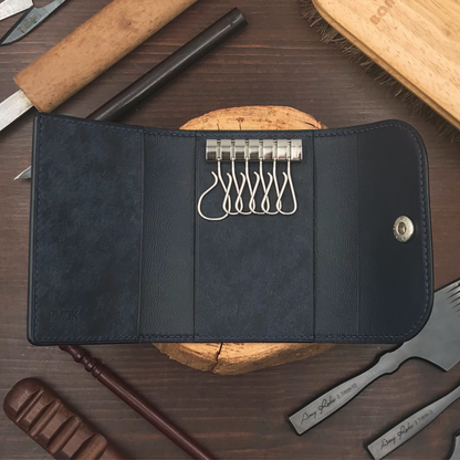 Pueblo Leather | Tri-fold Keyholder | 磨砂牛皮系列 | 三摺鎖匙包